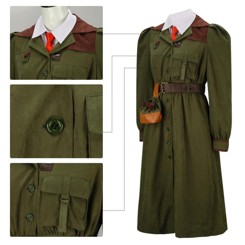 Matilda Agatha Trunchbull Costume Green Uniform In Stock Takerlama