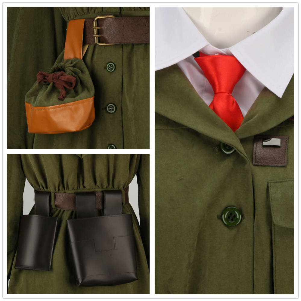 Matilda Agatha Trunchbull Costume Green Uniform In Stock Takerlama