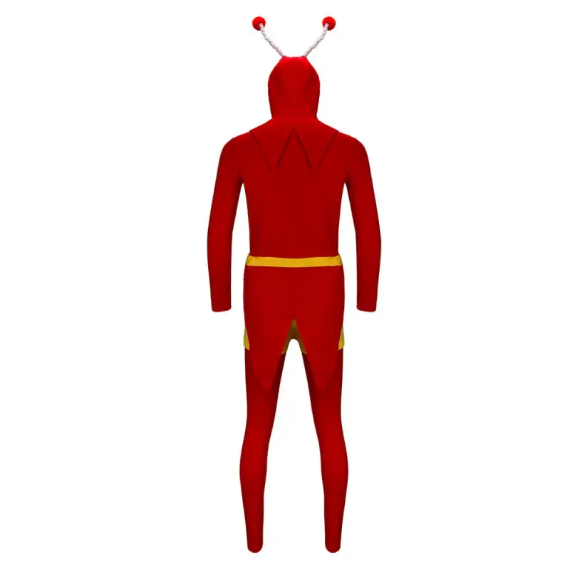 El Chapulín Colorado Cosplay Costume The Red Grasshopper Superhero Uniform In Stock-Takerlama