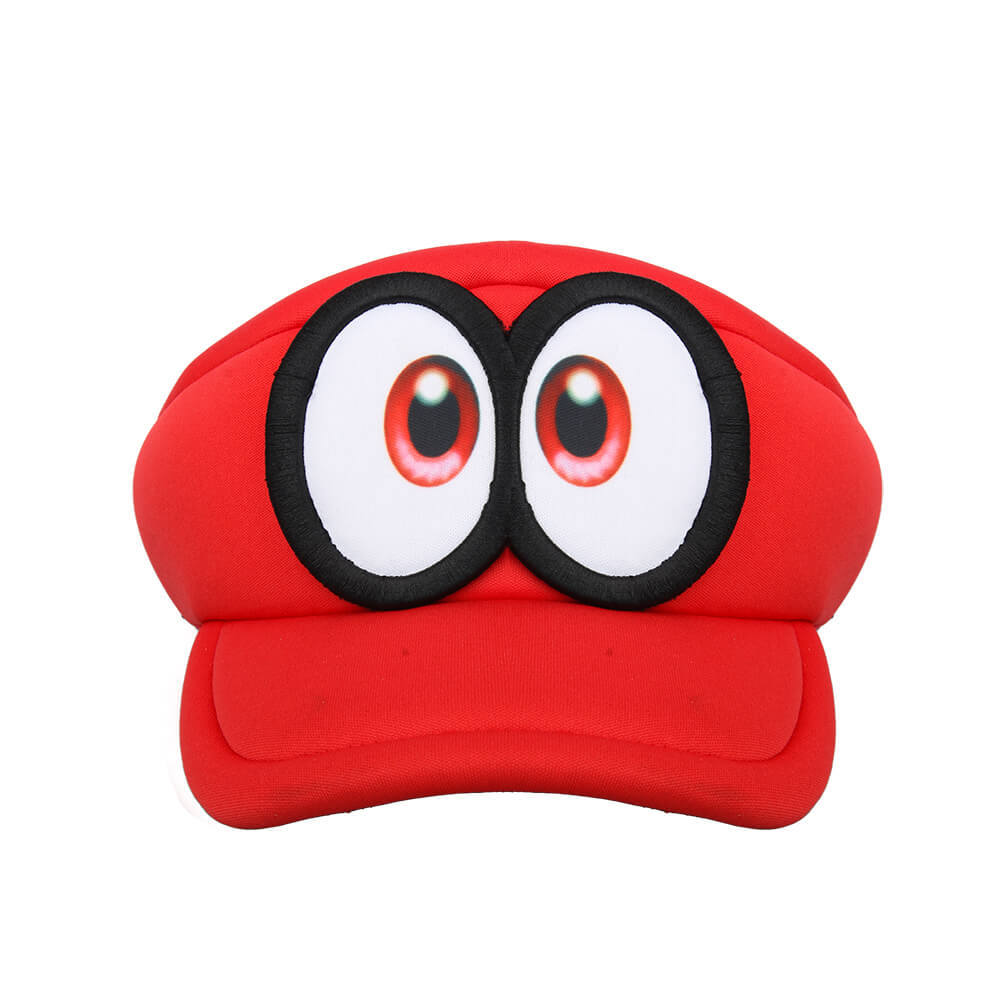 Super Mario Odyssey Cappy Hat Men's Red Mario Cosplay Costume Accessory