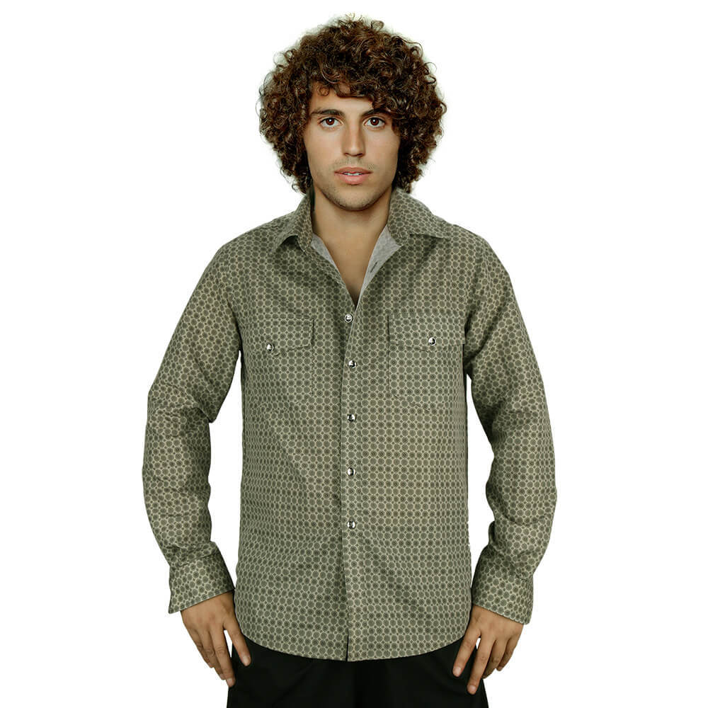 Graham Dunne Costume Men's Retro Shirt Daisy Jones & The Six