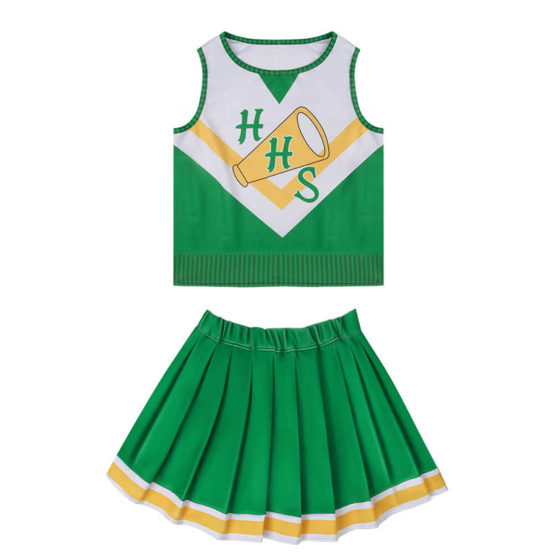 Child Chrissy Hawkins High School Cheerleader Tops Skirt-Stranger Things Season 4 Costume