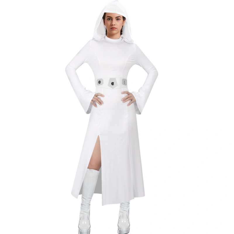 Princess Leia White Dress Star Wars A New Hope Cosplay Costume With ...