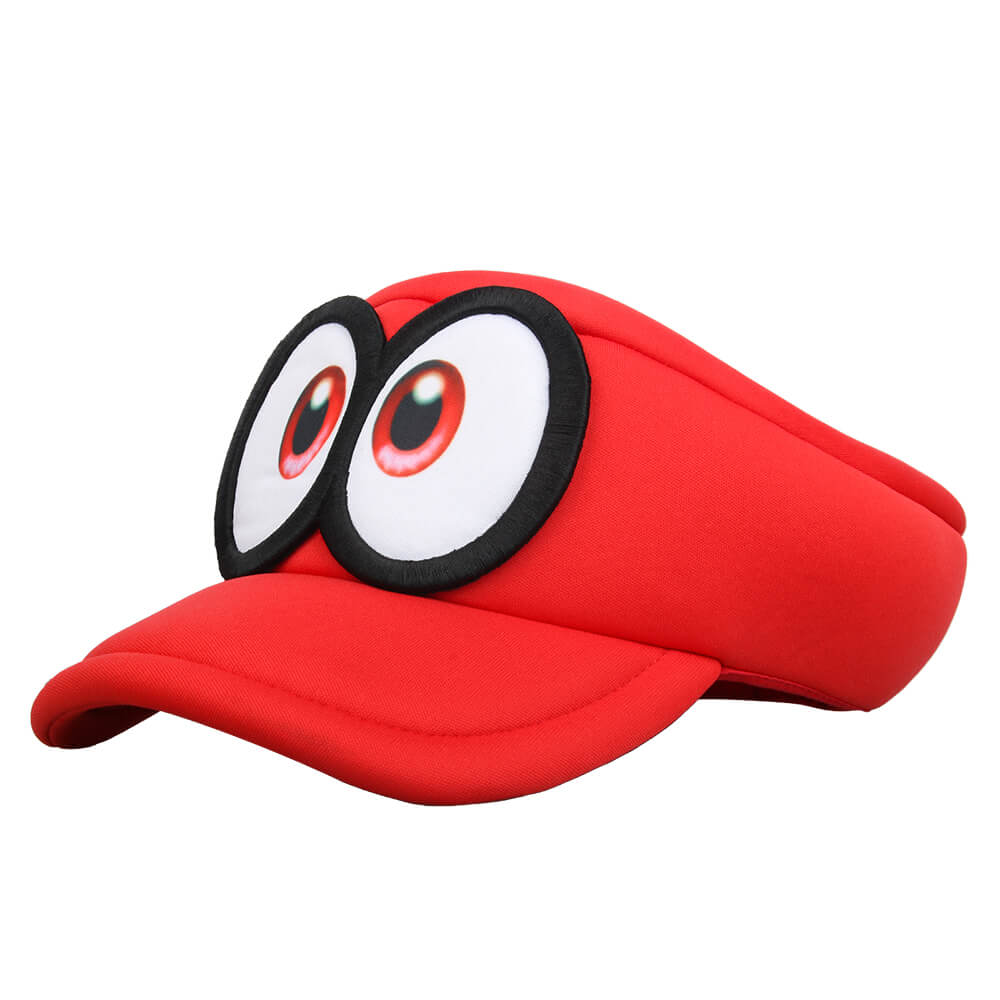 Takerlama Super Mario Odyssey Men s Red Mario Cappy Hat Cosplay