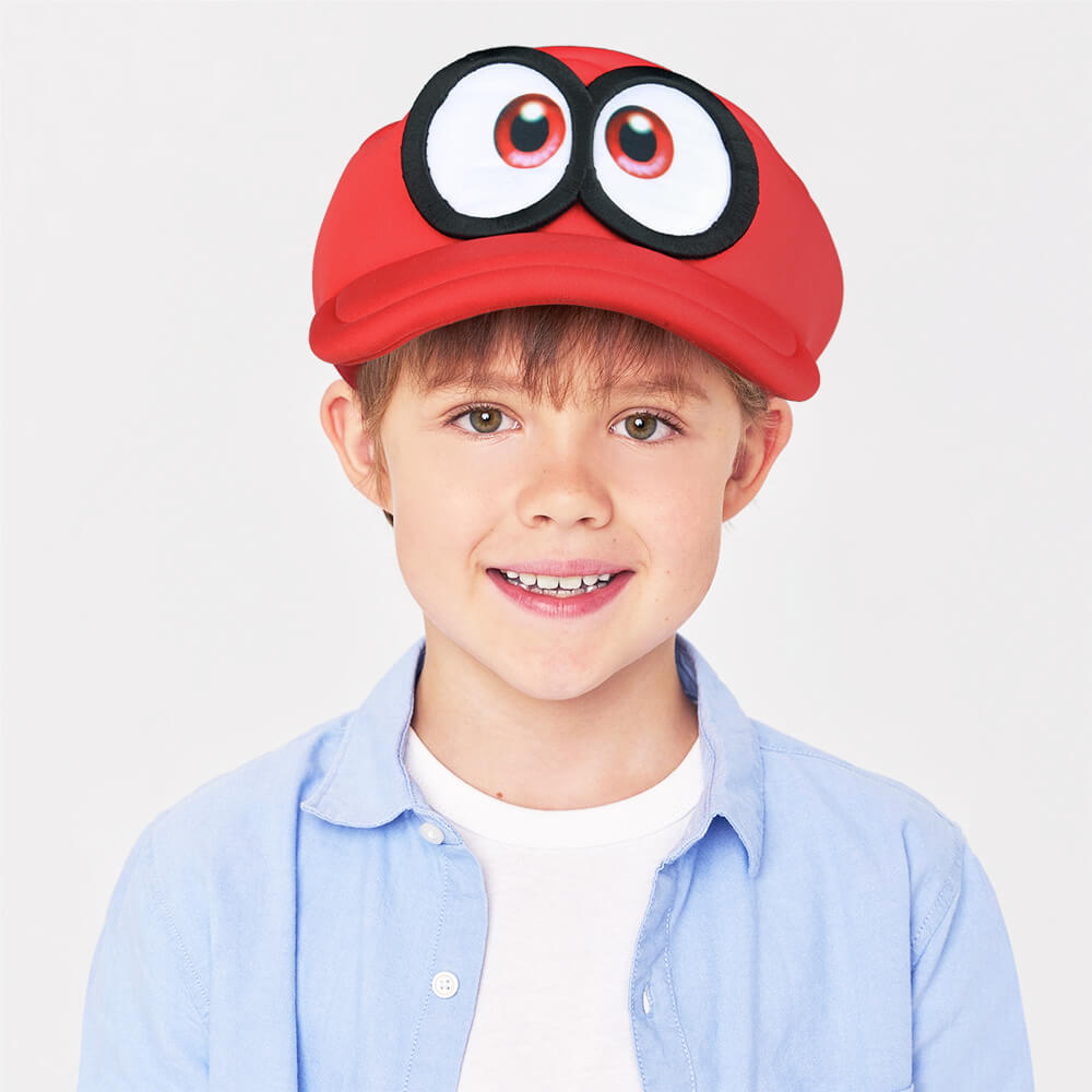 Takerlama Super Mario Odyssey Men s Red Mario Cappy Hat Cosplay