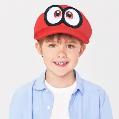Super Mario Odyssey Cappy Hat Moustache Men's Red Mario Cosplay Costume Accessory Takerlama