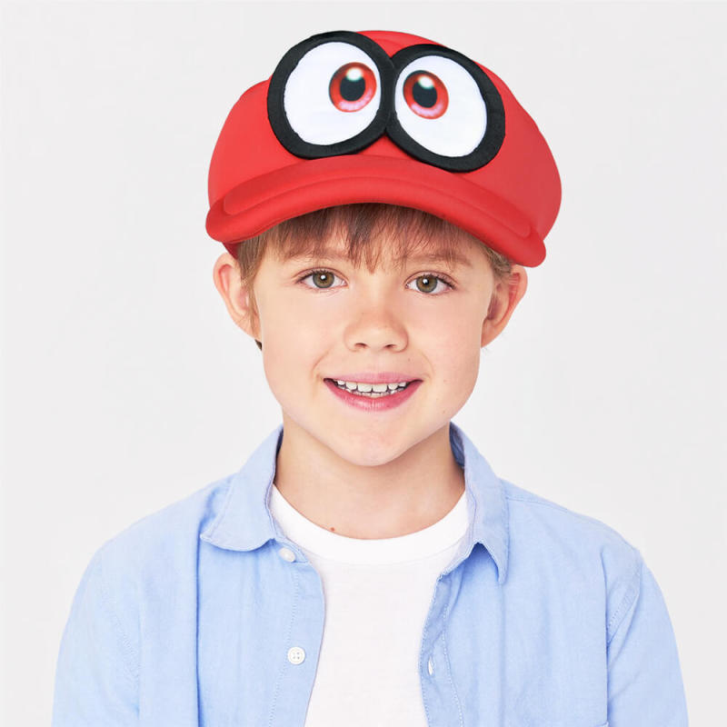 Super Mario Odyssey Cappy Hat Men's Red Mario Cosplay Costume Accessory