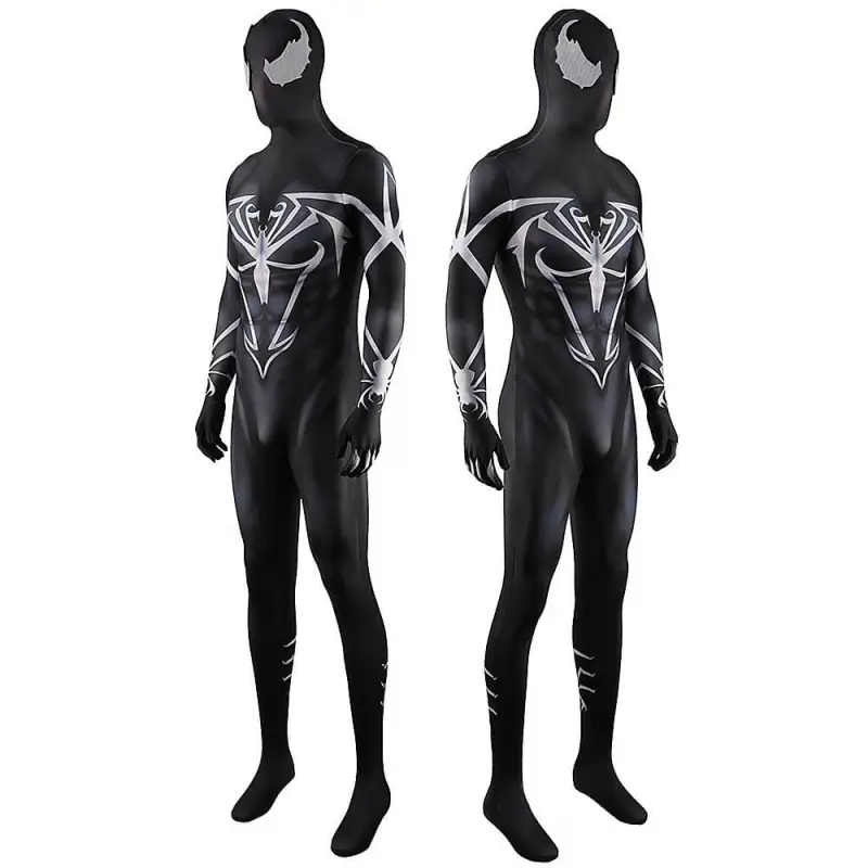 Spider-man Ultimate Symbiote Cosplay Costume Superhero Jumpsuit Mask Adults Kids