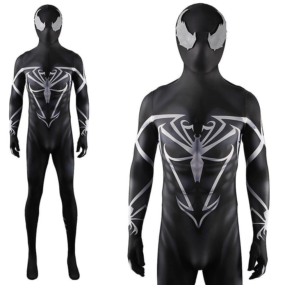Spider-man Ultimate Symbiote Cosplay Costume Superhero Jumpsuit Mask Adults Kids