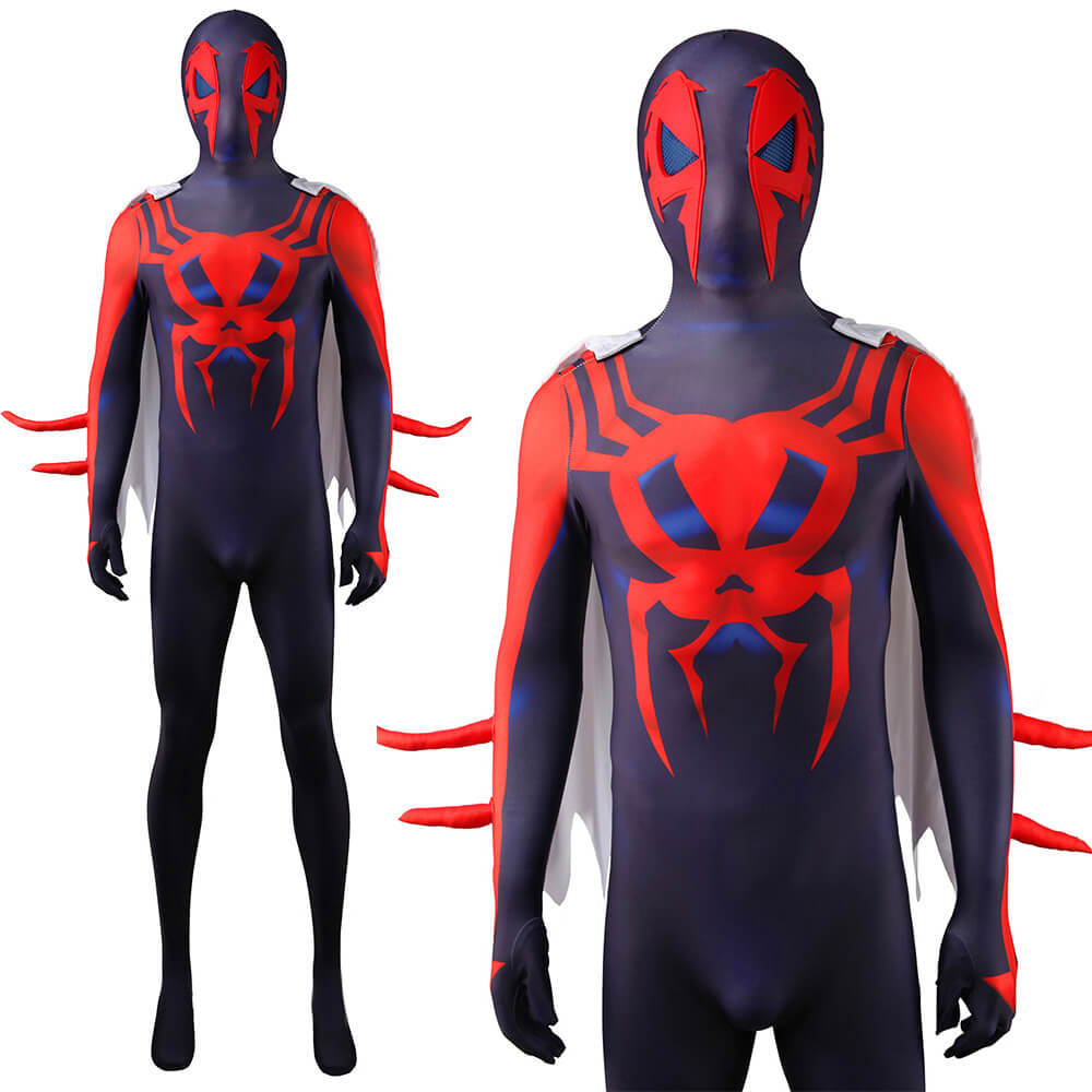 Takerlama Spider-Man 2099 Black Suit Halloween Costume Spider-Man: Across  the Spider-Verse Jumpsuit Mask Superhero