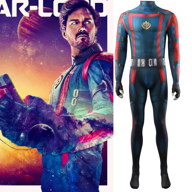 Star-Lord Peter Quill Cosplay Costume Jumpsuit Guardians of the Galaxy Vol. 3