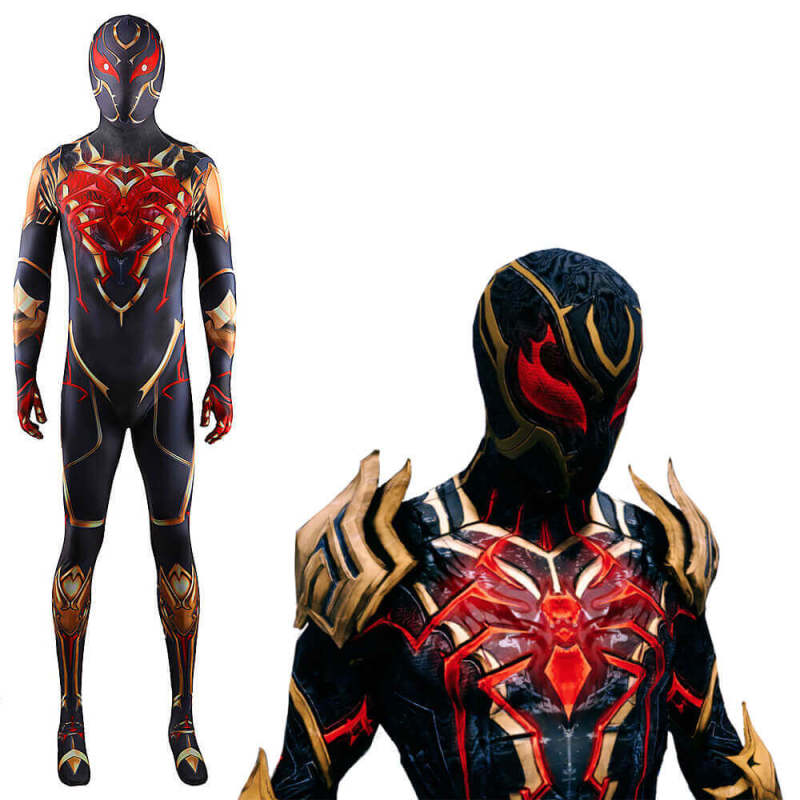 Marvel Future Revolution Spiderman DD Red Suit Halloween Costume Jumpsuit