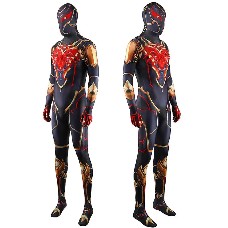 Marvel Future Revolution Spiderman DD Red Suit Halloween Costume Jumpsuit