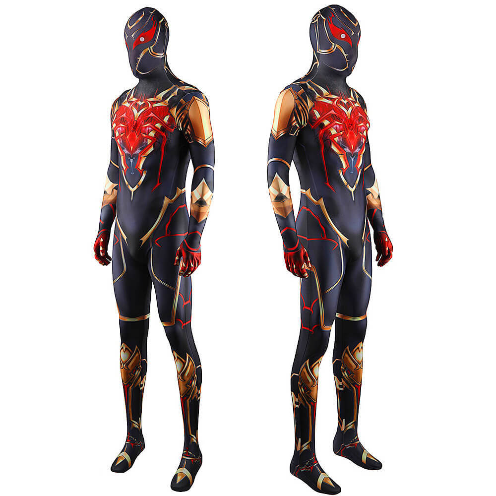 Marvel Future Revolution Spiderman DD Red Suit Halloween Costume Jumpsuit