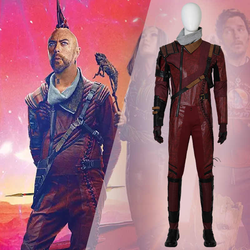 Marvel Guardians of the Galaxy 3 Kraglin Obfonteri Cosplay Costume Takerlama