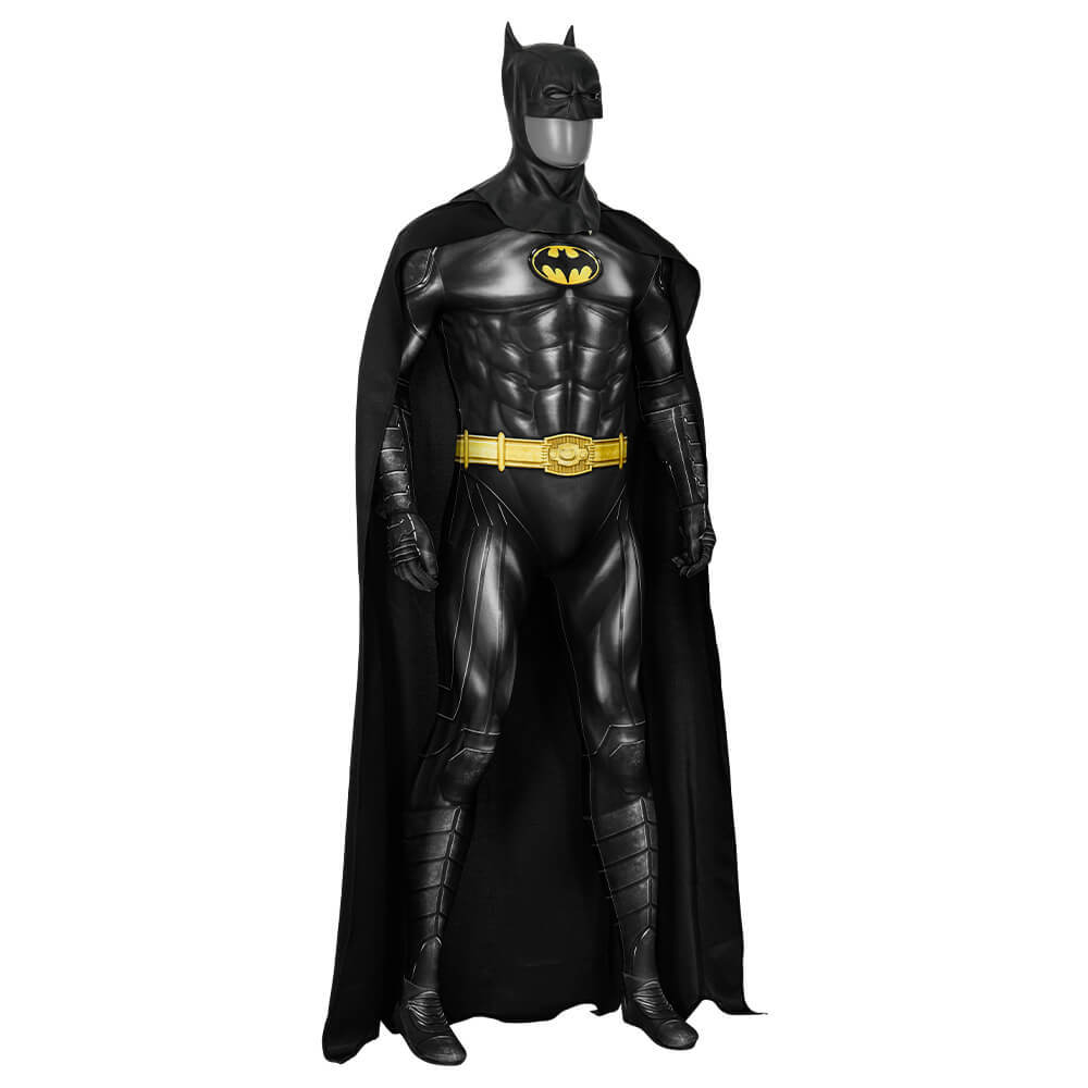 Batman Michael Keaton Batsuit DC The Flash Cosplay Costume In Stock Takerlama