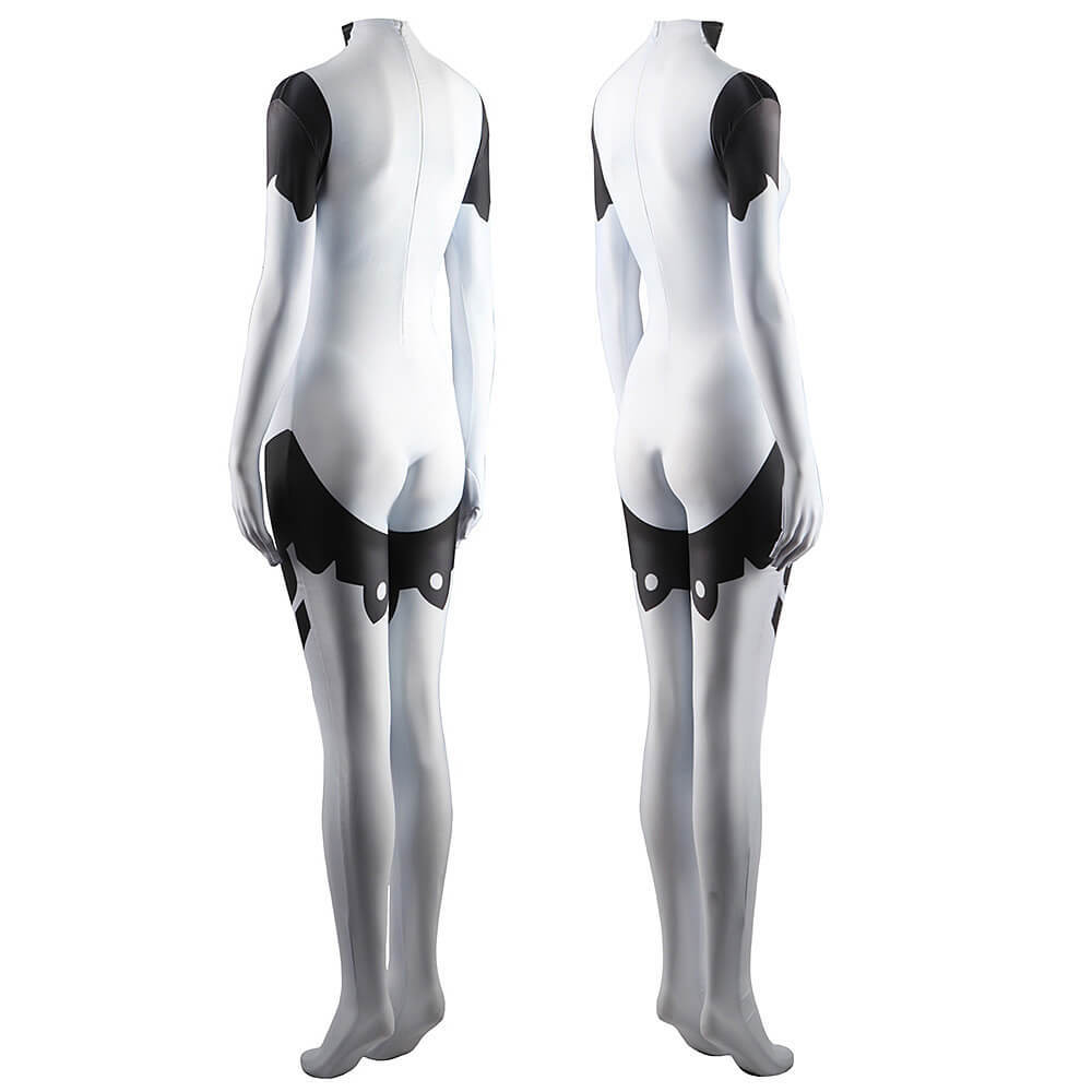 Silver Banshee Cosplay Costume DC Comic Supervillain Jumpsuit