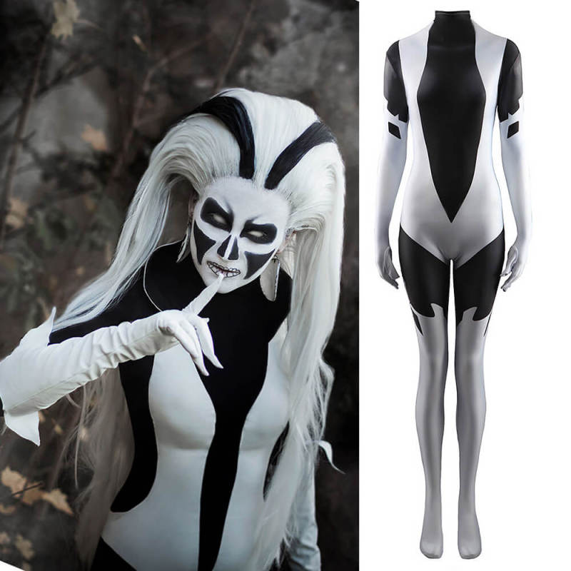 Silver Banshee Cosplay Costume DC Comic Supervillain Jumpsuit