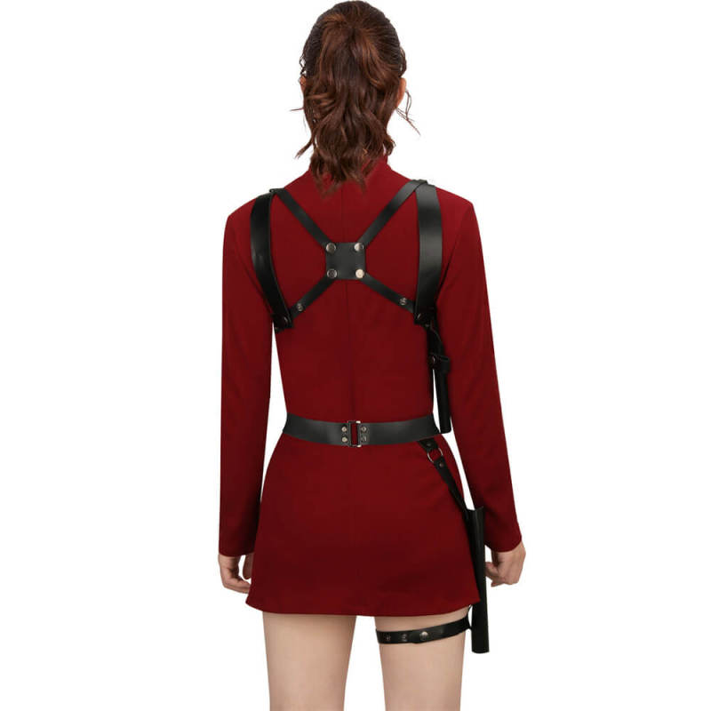 Resident Evil IV 4 Remake Ada Wong Cosplay Costume Halloween Outfits