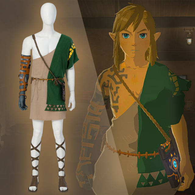 The Legend of Zelda Breath of the Wild Link Cosplay Costume Deluxe