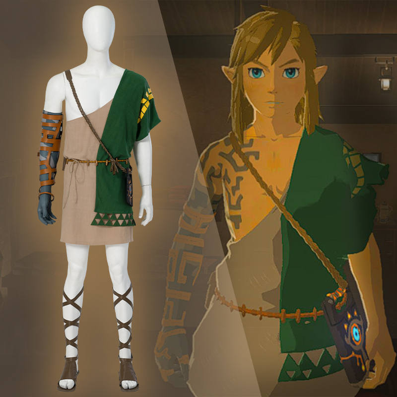 Tears of the Kingdom Link Cosplay Costume The Legend of Zelda No Boots (In Stock )