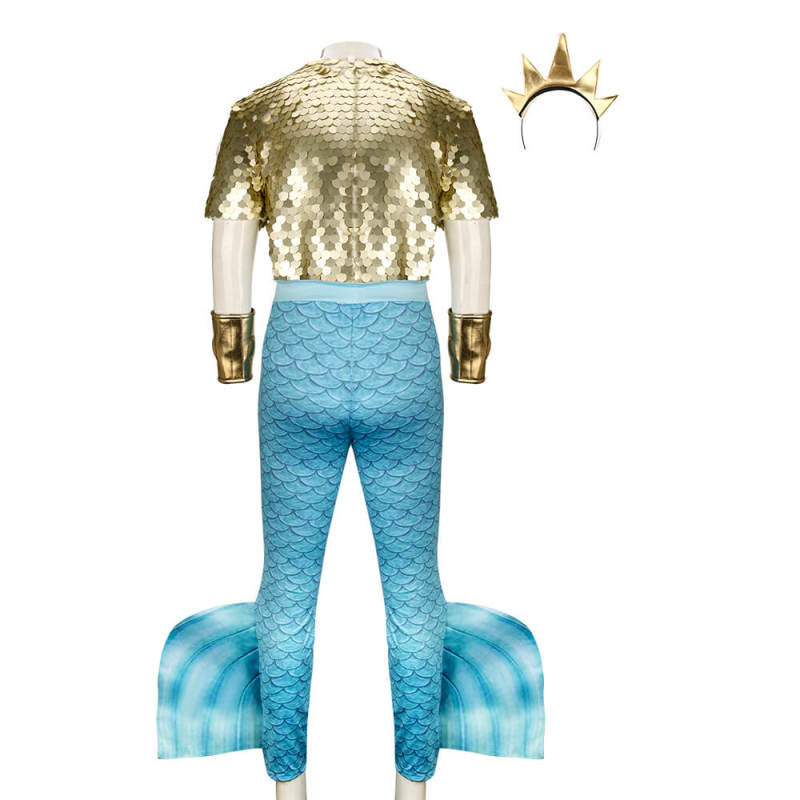 Disney The Little Mermaid King Triton Costume for Men In Stock-Takerlama