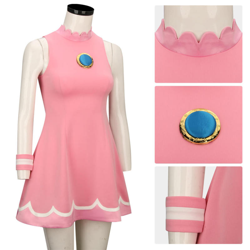 Mario Tennis Aces Princess Peach Cosplay Costume