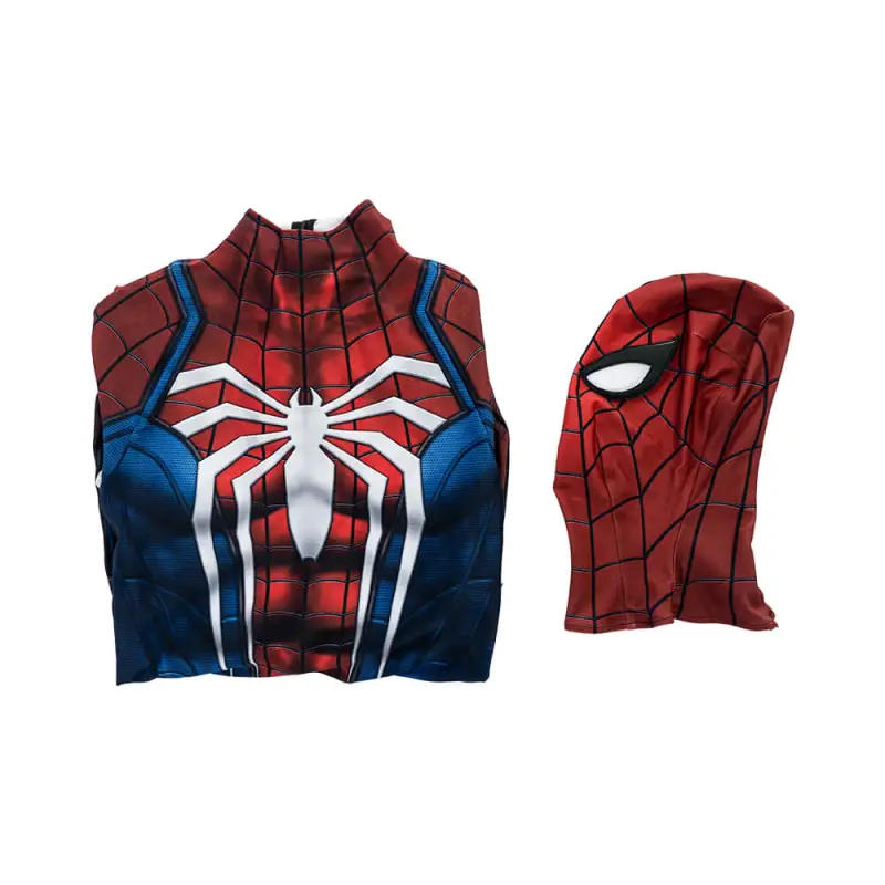 PS4 Spider-Man Advanced Suit Mask Spider-Man: Across the Spider-Verse Cosplay Costume Kids Adult In Stock Takerlama