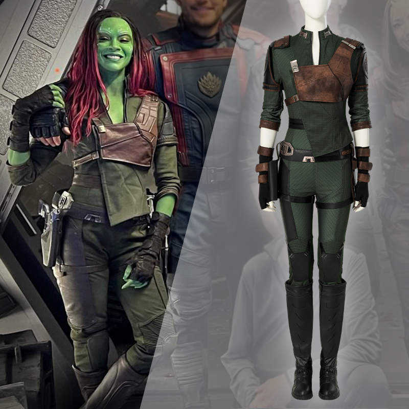 Deluxe Guardians of the Galaxy 3 Gamora Cosplay Costume Takerlama