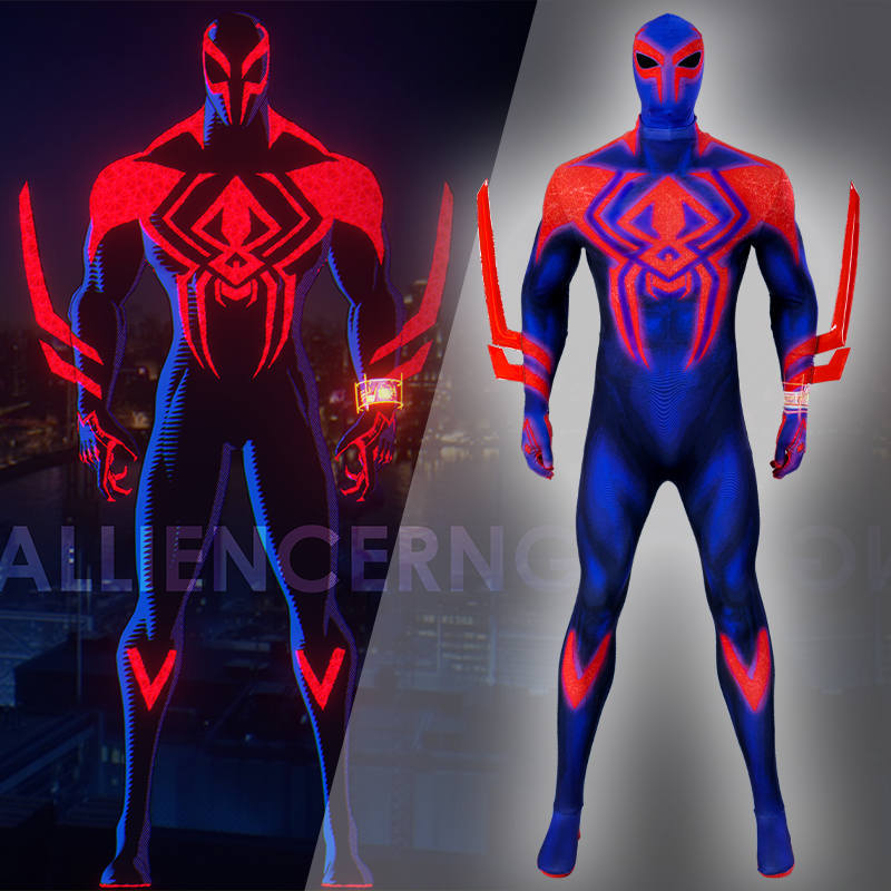 Spider-Man: Across the Spider-Verse Spider-Man 2099 Cosplay Costume Kids Adult In Stock Takerlama