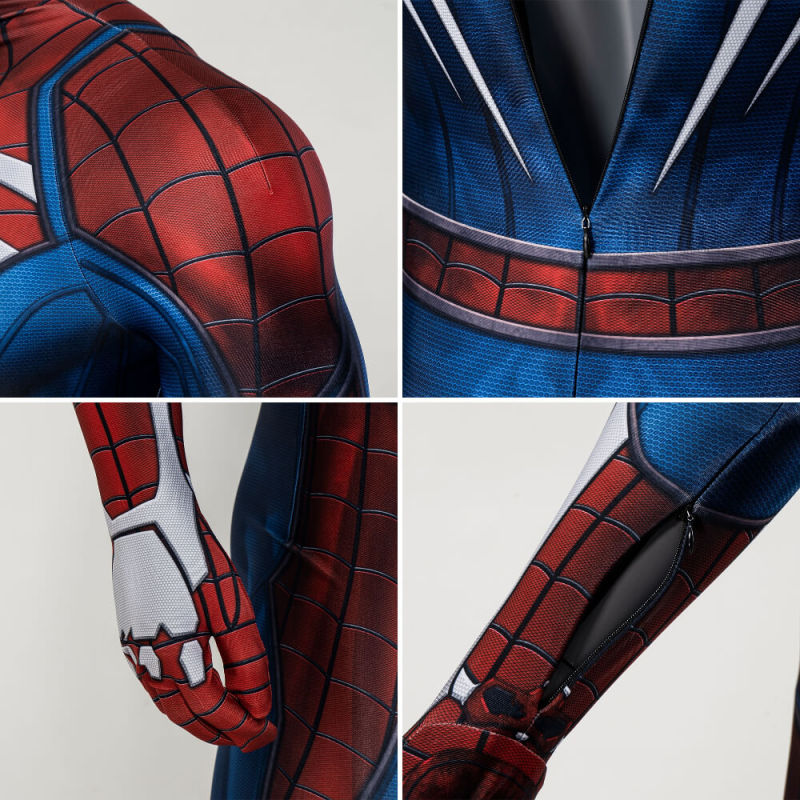 PS4 Spider-Man Advanced Suit Mask Spider-Man: Across the Spider-Verse Cosplay Costume Kids Adult In Stock Takerlama
