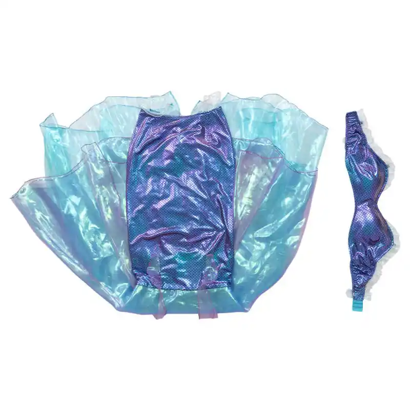 Disney's The Little Mermaid Ariel Blue Costume Dress for Women Girls Takerlama