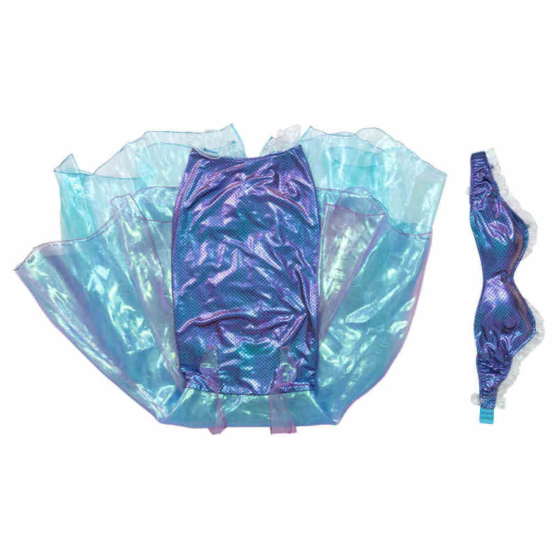 Disney's The Little Mermaid Ariel Blue Costume Dress for Women Girls Takerlama