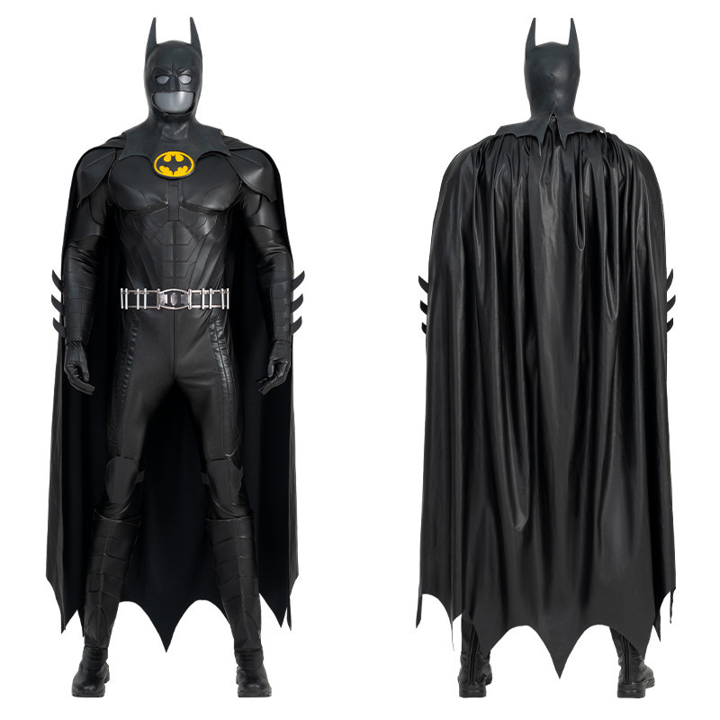 The Flash (2023) Batman Deluxe Adult Costume Bruce Wayne Michael Keaton Bodysuit (In Stock) Takerlama