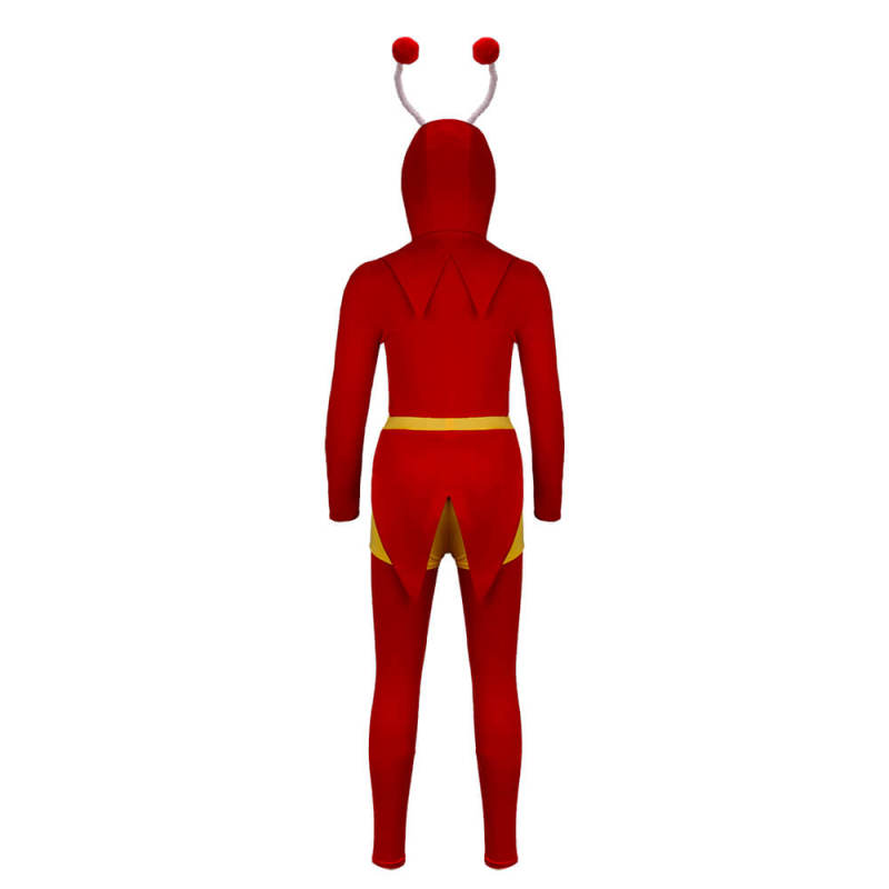 El Chapulín Colorado Kids Cosplay Costume Chespirito The Red Grasshopper Superhero Uniform In Stock-Takerlama