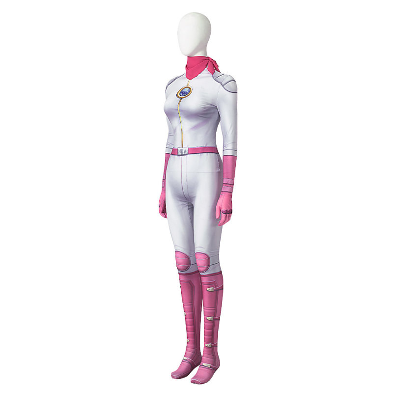 Princess Peach BikeSuit Cosplay Costume Mario Kart 8 The Super Mario Bros. Movie 