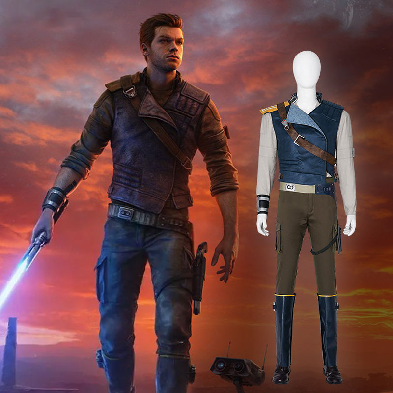 Star Wars Jedi Survivor Cal Kestis Cosplay Costume Game Halloween Outfits