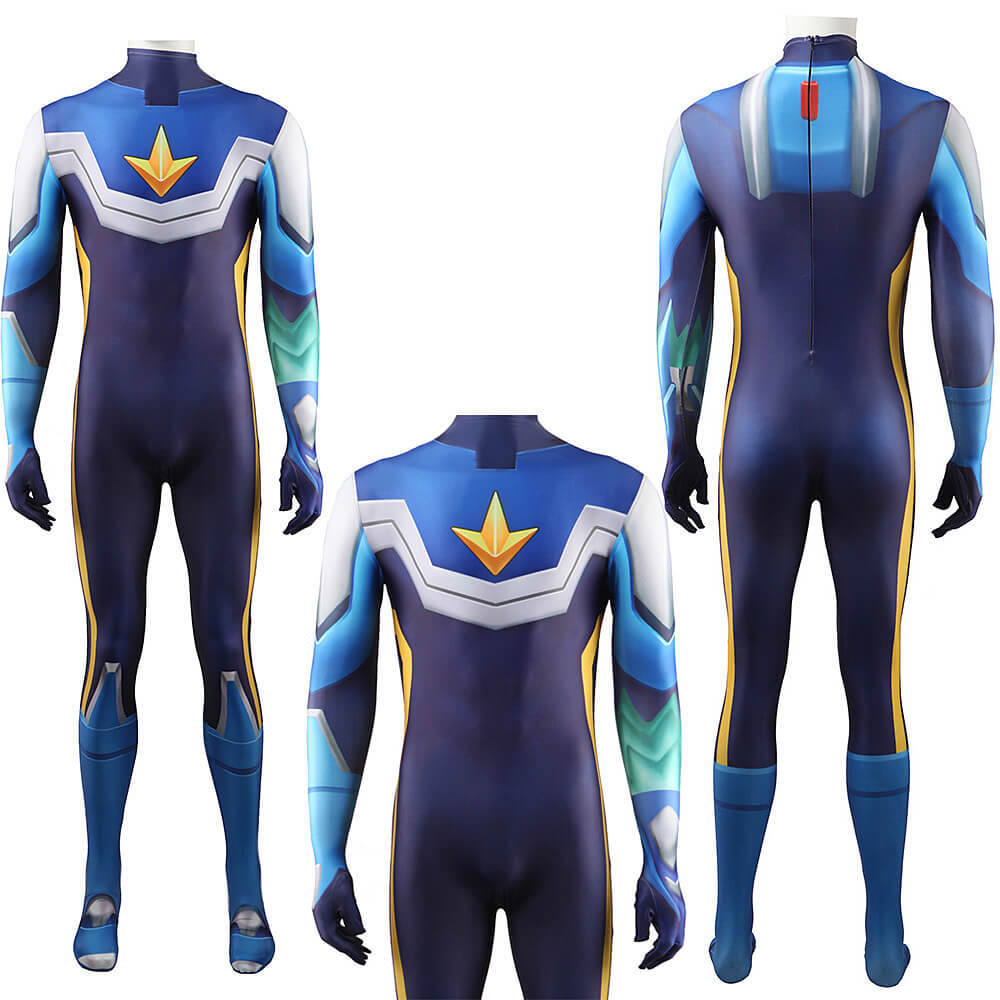 Hoshikawa Subaru Mega Man Star Force Cosplay Costume Blue