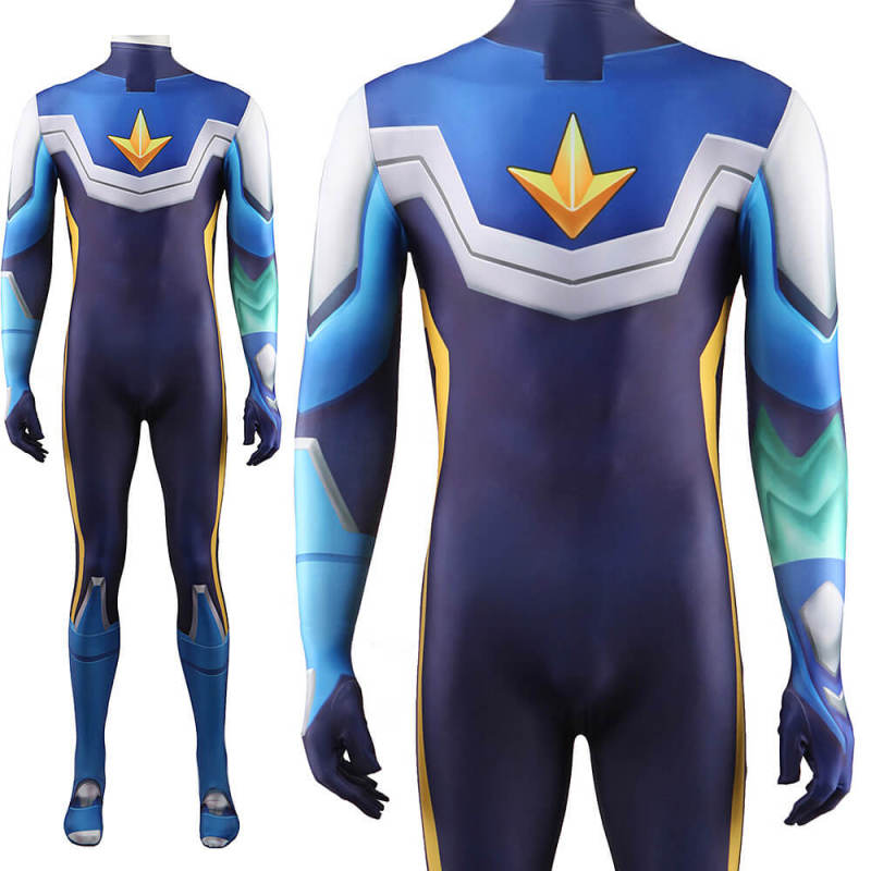 Hoshikawa Subaru Mega Man Star Force Cosplay Costume Blue