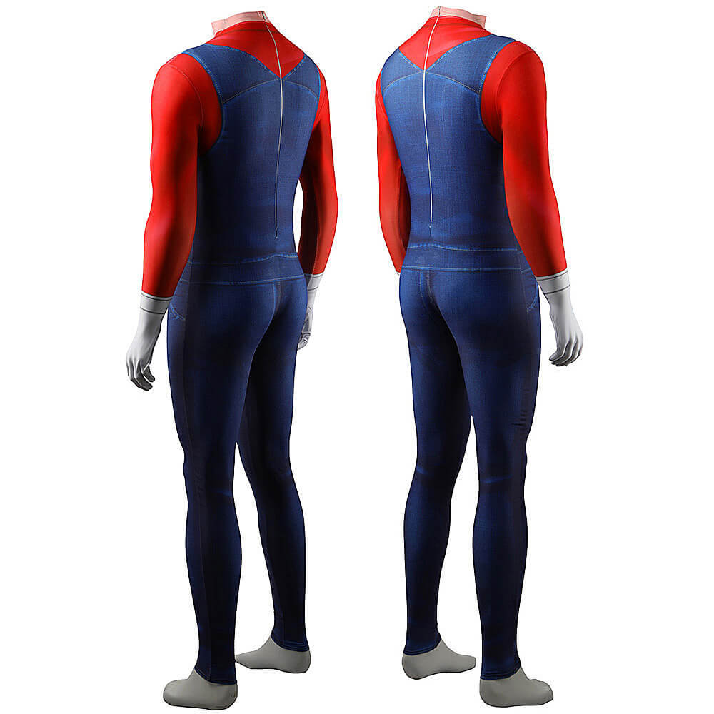 Mario Jumpman Red Costume - Super Mario Brothers Jumpsuit Kids Adult