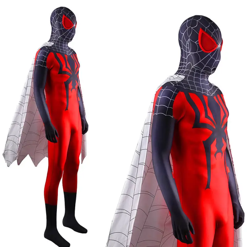 Across The Spider-Verse Flipside Suit with Cape Mask - Marvel's Spider-Man Miles Morales