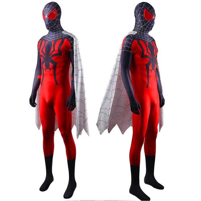 Across The Spider-Verse Flipside Suit with Cape Mask - Marvel's Spider-Man Miles Morales