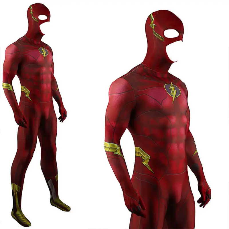 The Flash 2023 Movie Costume Barry Allen Cosplay Jumpsuit