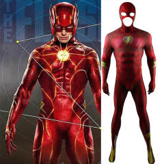 The Flash 2023 Movie Costume Barry Allen Cosplay Jumpsuit