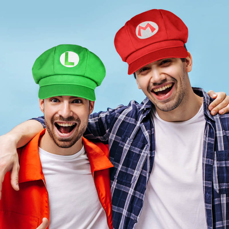 Super Mario Luigi Baseball Cap-Super Mario Bros. Adult Child 5 Colors