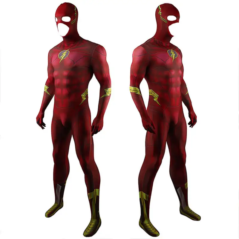 The Flash 2023 Movie Costume Barry Allen Cosplay Jumpsuit