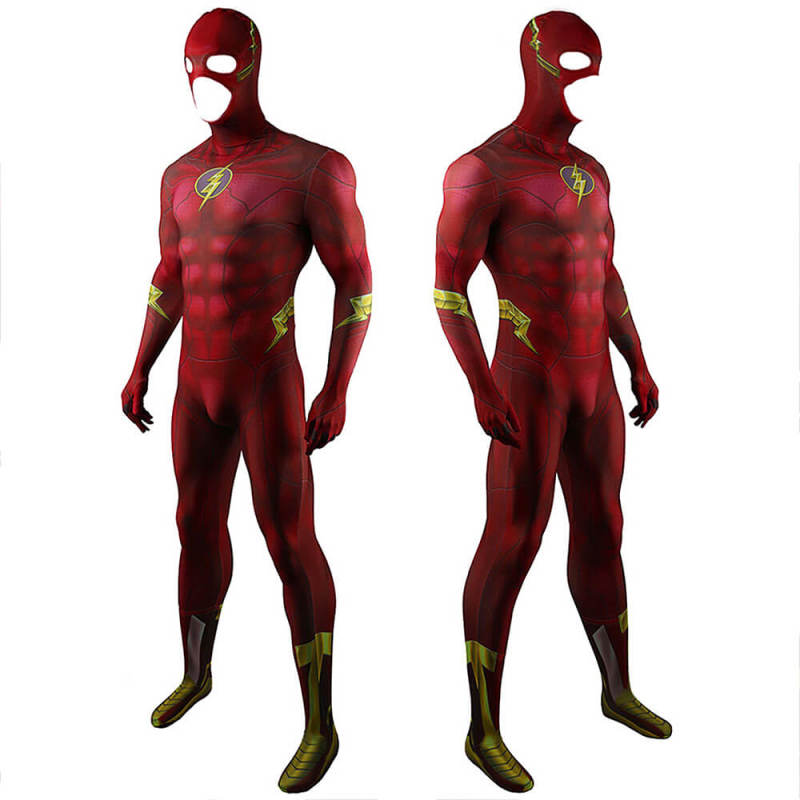 The Flash 2023 Movie Costume Barry Allen Cosplay Jumpsuit