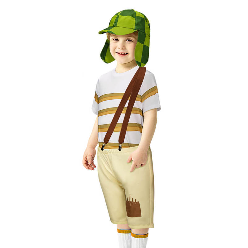 El Chavo Del Ocho Cosplay Costume For Child El Chavo Animado In Stock-Takerlama