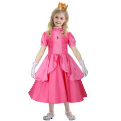 Gilrs Princess Peach Pink Dress-The Super Mario Bros. Movie In Stock Takerlama