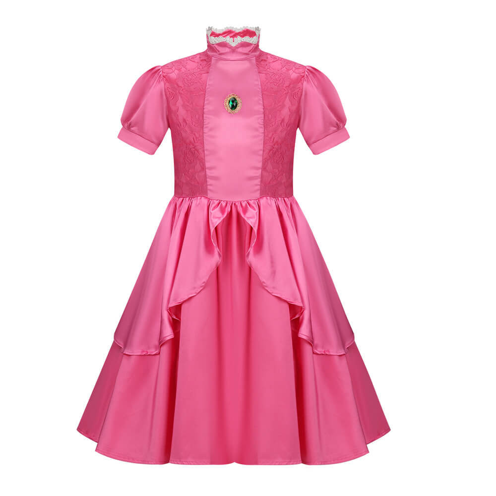 Gilrs Princess Peach Pink Dress-The Super Mario Bros. Movie In Stock Takerlama